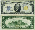 FR. 2309 $10 1934-A Silver Certificate B-A Block XF+