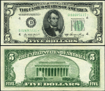 FR. 1962 D* $5 1950-A Federal Reserve Note Cleveland D-* Block AU+ Star