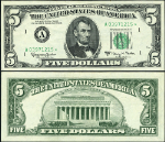 FR. 1968 A* $5 1963-A Federal Reserve Note Boston A-* Block AU Star