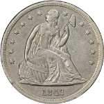 1842 Seated Liberty Dollar XF/AU Details Nice Eye Appeal Nice Strike