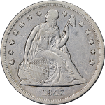 1843 Seated Liberty Dollar Nice VF/XF Nice Eye Appeal Nice Strike