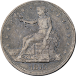 1875-CC Trade Dollar Nice AU Great Eye Appeal Nice Strike