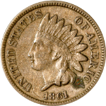 1861 Indian Cent - Spot