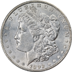 1893-P Morgan Silver Dollar Choice AU/BU Key Date Great Eye Appeal Nice Strike