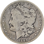 1893-CC Morgan Silver Dollar G/VG Key Date Decent Eye Appeal Nice Strike