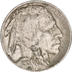 1915-D Buffalo Nickel - Grainy