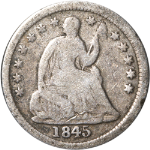 1945-P Seated Liberty Half Dime