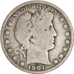 1901-O Barber Half Dollar