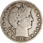 1915-D Barber Half Dollar