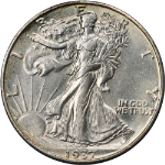 1937-D Walking Liberty Half Nice AU/BU Great Eye Appeal Nice Strike