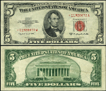 FR. 1534* $5 1953-B Legal Tender *-A Block XF Star