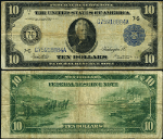 FR. 931 A $10 1914 Federal Reserve Note Chicago Fine+