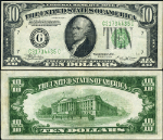 FR. 2007 G $10 1934-B Federal Reserve Note Chicago G-C Block XF