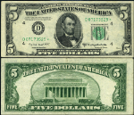 FR. 1964 D* $5 1950-C Federal Reserve Note D-* Block XF Star