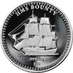 2025 Pitcairn Islands 1 Ounce Silver $5 Proof HMS Bounty OGP COA - STOCK