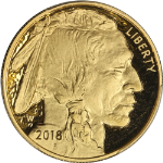 2018-W Buffalo Gold $50 PCGS PR70 DCAM 1st Day Issue (Wash. DC) Moy Signature