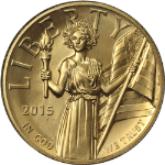 2015-W American Liberty Series $100 Gold High Relief PCGS MS69 1st Strike Moy