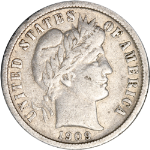 1909-O Barber Dime