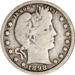 1898-O Barber Quarter