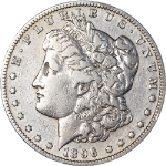1896-S Morgan Silver Dollar - Cleaned