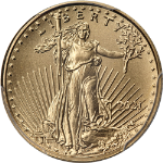 2021 Gold American Eagle $5 Type 2 PCGS MS70 Magnum Opus 1st Day Label