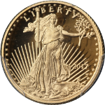2017-W Gold American Eagle $5 PCGS PR70 DCAM Augustus St. G's 1st Day Label