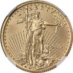 2020 Gold American Eagle $10 NGC MS70 Don Everhart Auto Label - STOCK