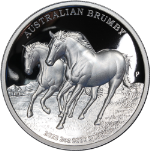 2023 Australia 2 Ounce Silver $2 Proof Brumby Horse High Relief OGP COA - STOCK