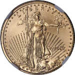 2010 Gold American Eagle $5 NGC MS70 Early Releases Blue Label