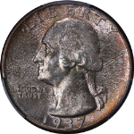 1937-P Washington Quarter PCGS MS66+ Nice Eye Appeal Strong Strike Color