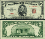 FR. 1534* $5 1953-B Legal Tender *-A Block XF Star