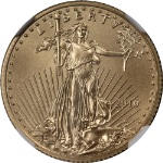 2016 Gold American Eagle $10 NGC MS70 Early Releases Anniversary Label