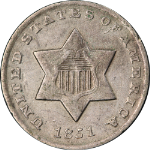 1851-O Three (3) Cent Silver Nice XF Nice Eye Appeal Nice Strike