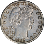 1892-S Barber Half Dollar Choice XF/AU Key Date Superb Eye Appeal Strong Strike