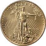 2017 Gold American Eagle $5 PCGS MS70 First Strike Label