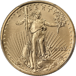 2022 Gold American Eagle $10 PCGS MS70 First Day Issue Label