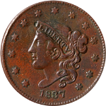 1837 Large Cent - Head of &#39;38