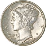 1929-P Mercury Dime - Split Bands