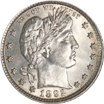 1892-P Barber Quarter - Scratch