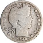 1896-O Barber Quarter