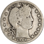 1914-S Barber Quarter