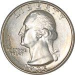 1935-P Washington Quarter