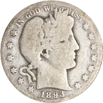 1893-O Barber Half Dollar