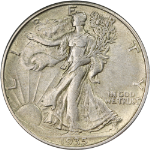 1935-D Walking Liberty Half Choice AU/BU Great Eye Appeal Nice Strike