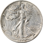 1929-S Walking Liberty Half Nice AU Nice Eye Appeal Nice Strike