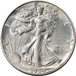 1934-S Walking Liberty Half Choice AU/BU Great Eye Appeal Strong Strike
