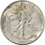 1935-D Walking Liberty Half Choice AU/BU Great Eye Appeal Nice Strike