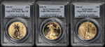 2006 Gold American Eagle 20th Anniversary 3 Coin Set PCGS MS69 PR69 Reverse 69