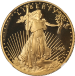 2007-W Gold American Eagle $50 NGC PF70 Ultra Cameo Edmund Moy Autograph