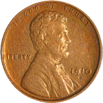 1910-S Lincoln Cent - Cleaned